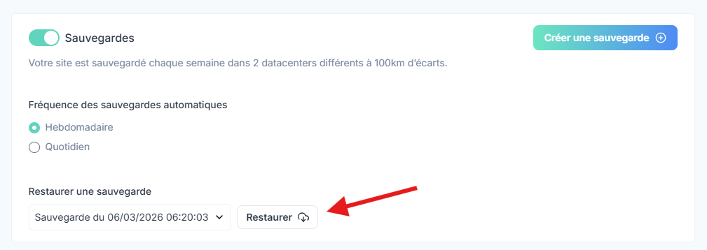 Restaurer Sauvegarde 1akiww1